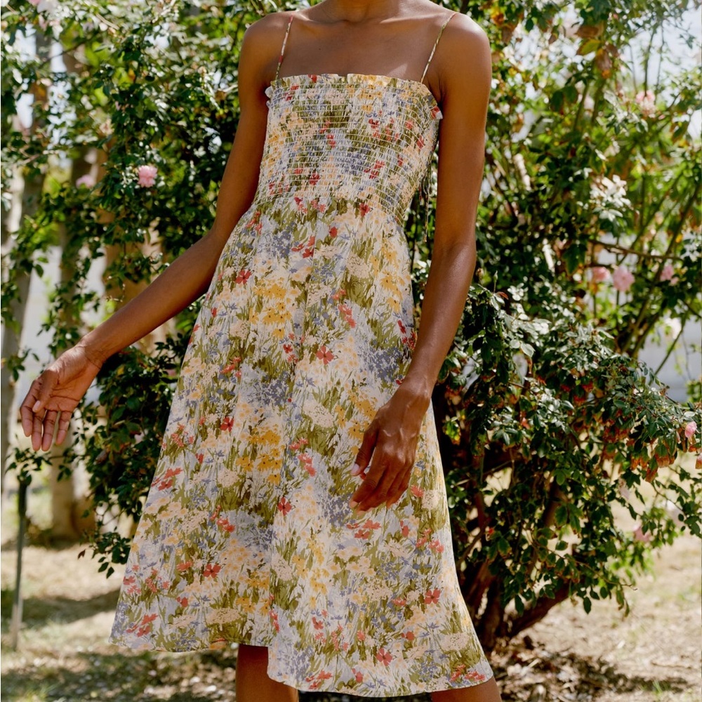 Reformation Sable Dress in Countryside